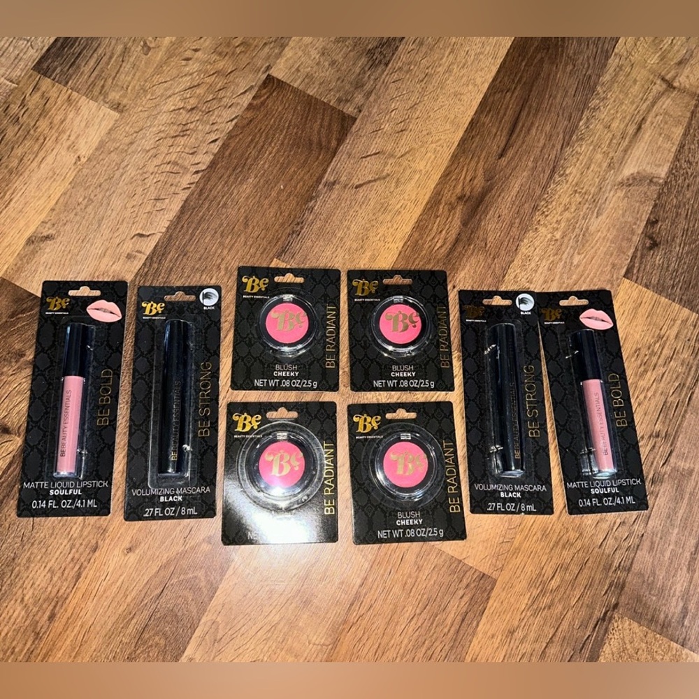 BE Beauty Essentials Blush, Mascara, and Lipstick